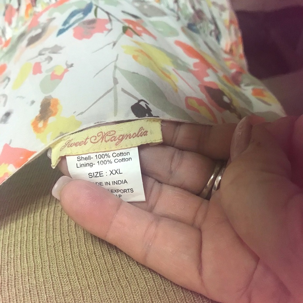 VTG-Sweet Magnolias sundress size 2X - Picture 6 of 8